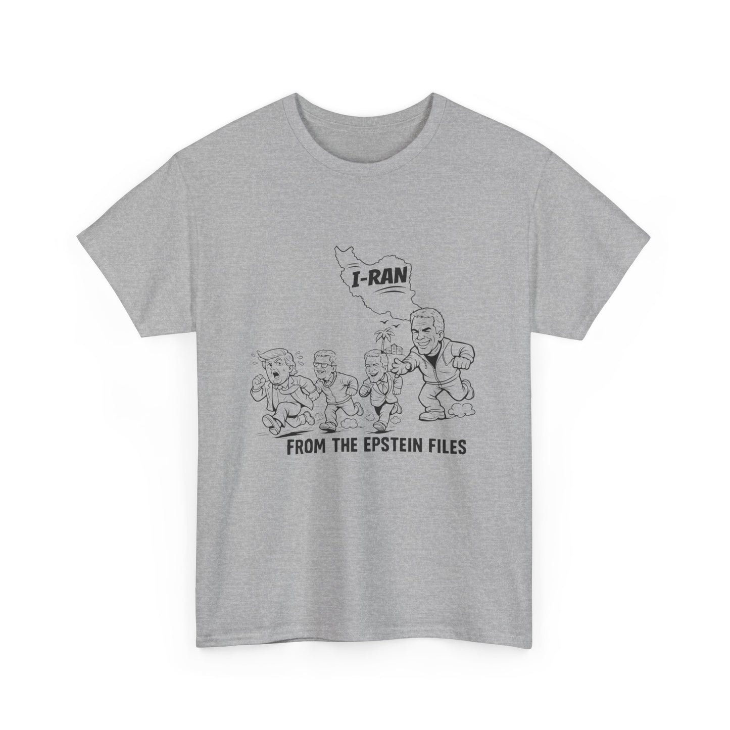 I-Ran From the Epstein Files T-Shirt - Trump, Gates, Clinton