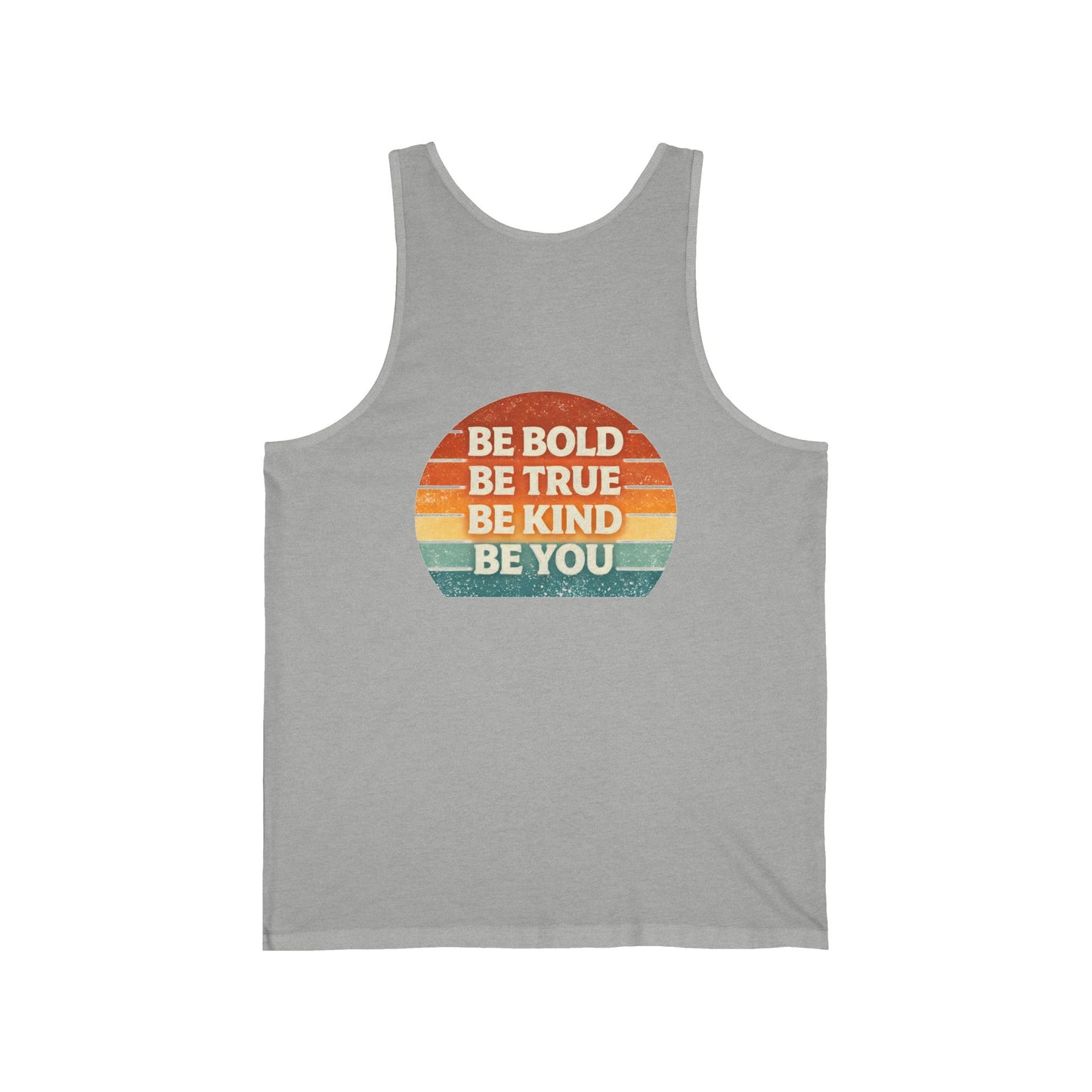 Retro 'Be Bold, Be True, Be Kind, Be You' Tank Top — Vintage Inspirational Graphic Tank
