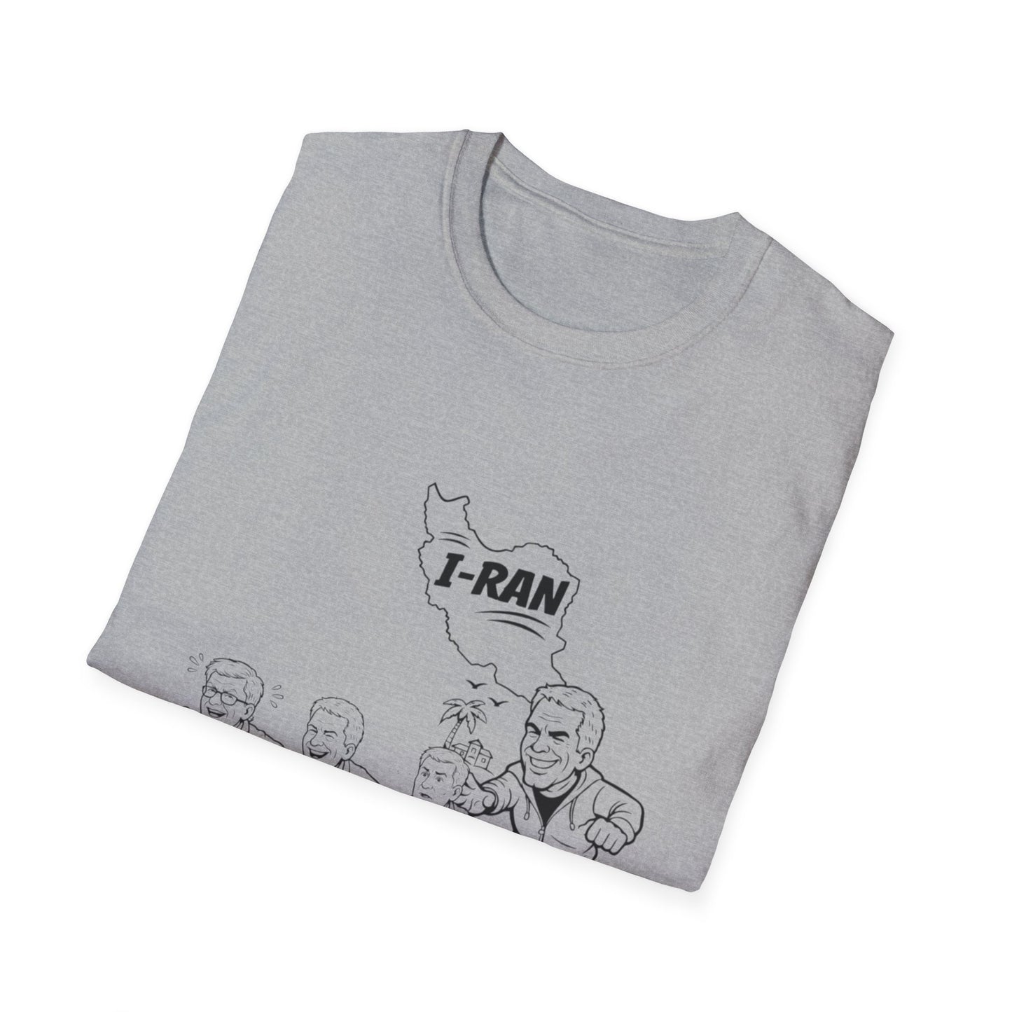 Political Satire Tee (I-Ran Design) Gates, Clinton,. Andrew