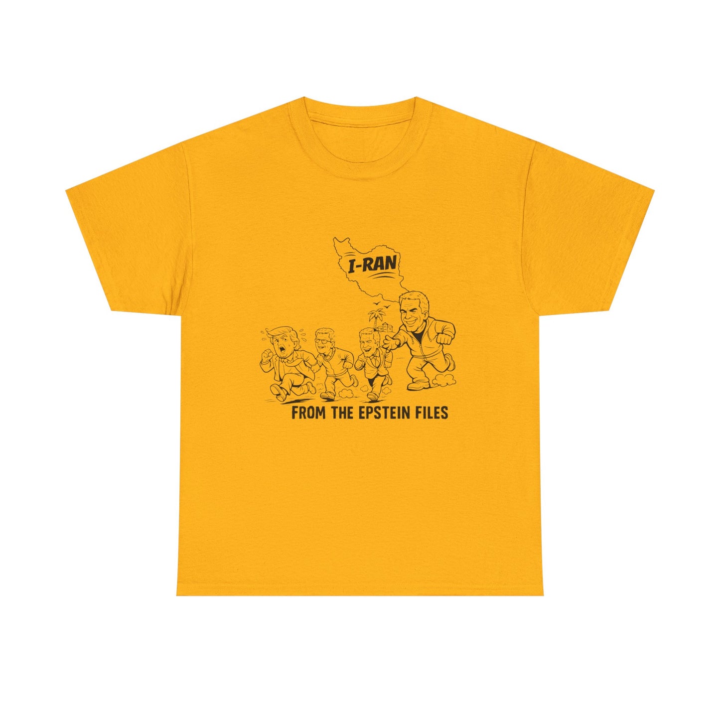 I-Ran From the Epstein Files T-Shirt - Trump, Gates, Clinton