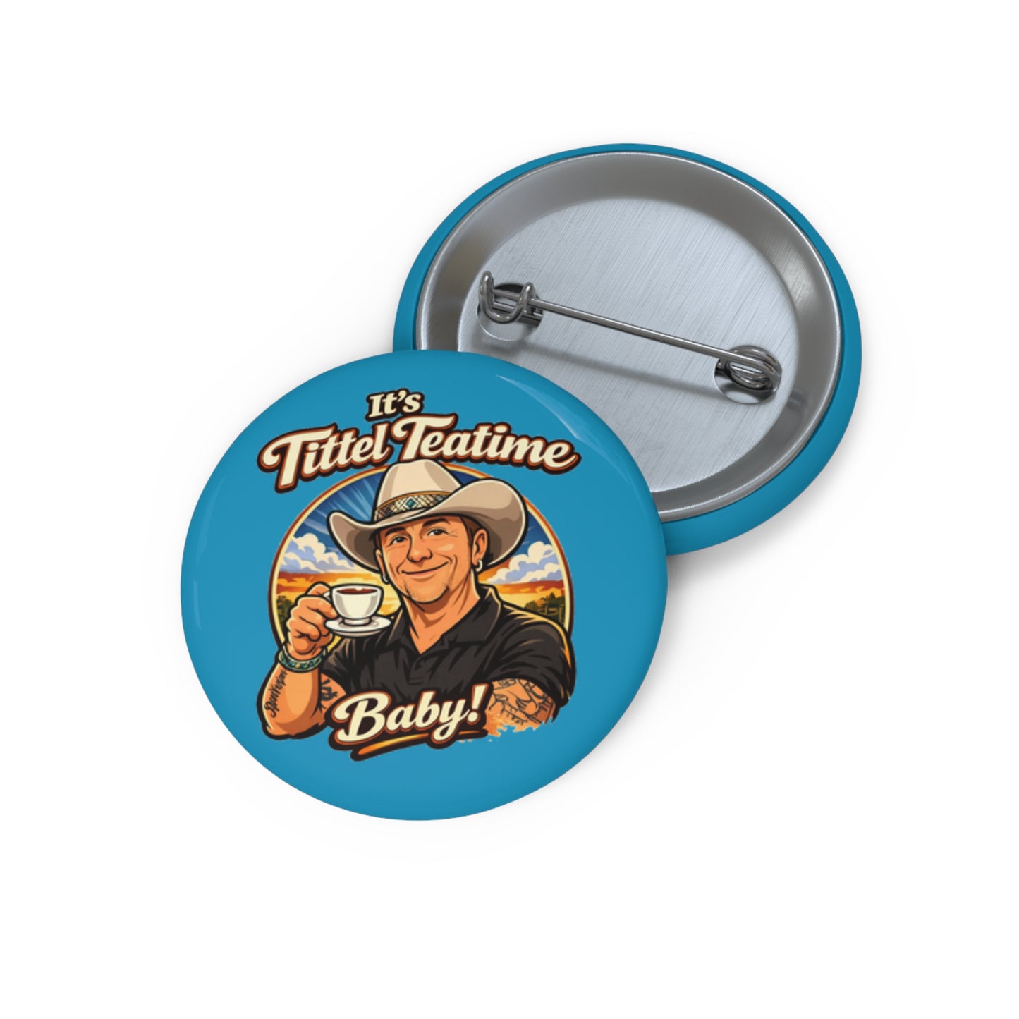Teatime Enamel Pin Button