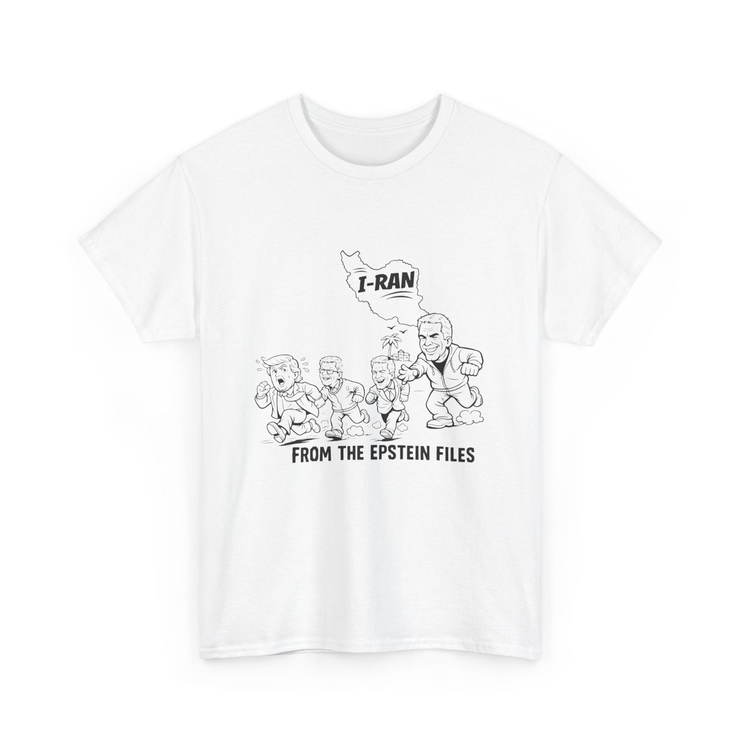 I-Ran From the Epstein Files T-Shirt - Trump, Gates, Clinton