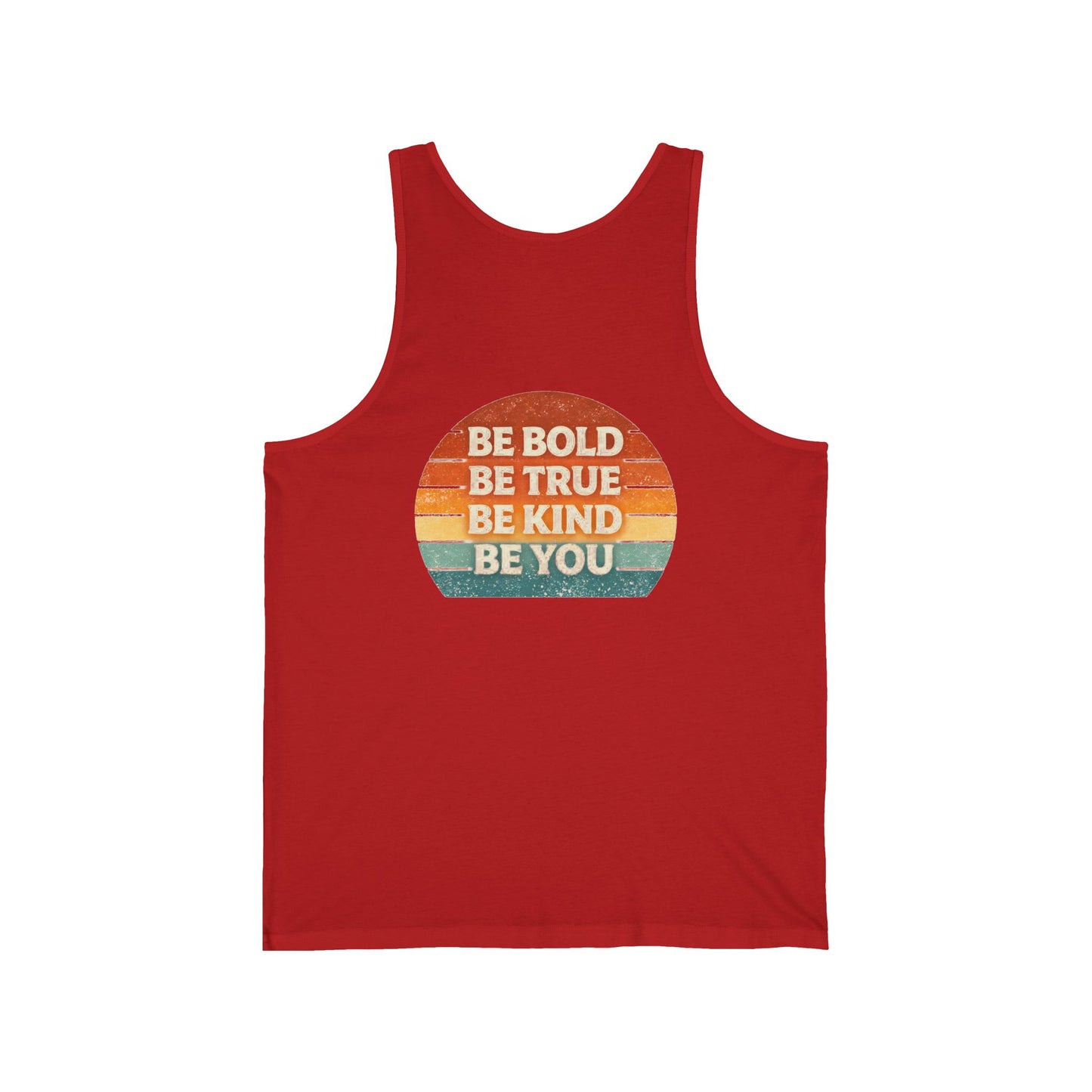 Retro 'Be Bold, Be True, Be Kind, Be You' Tank Top — Vintage Inspirational Graphic Tank