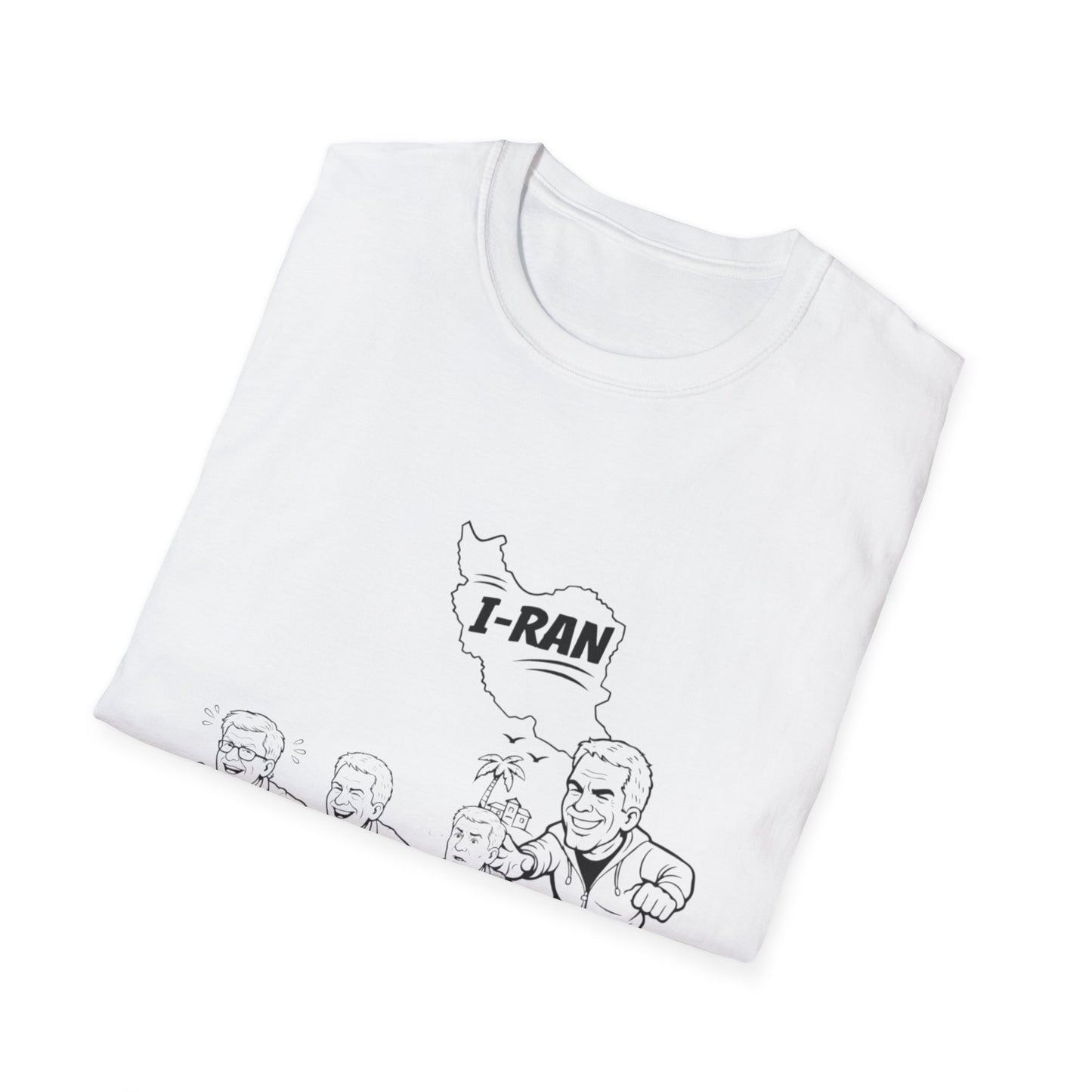 Political Satire Tee (I-Ran Design) Gates, Clinton,. Andrew