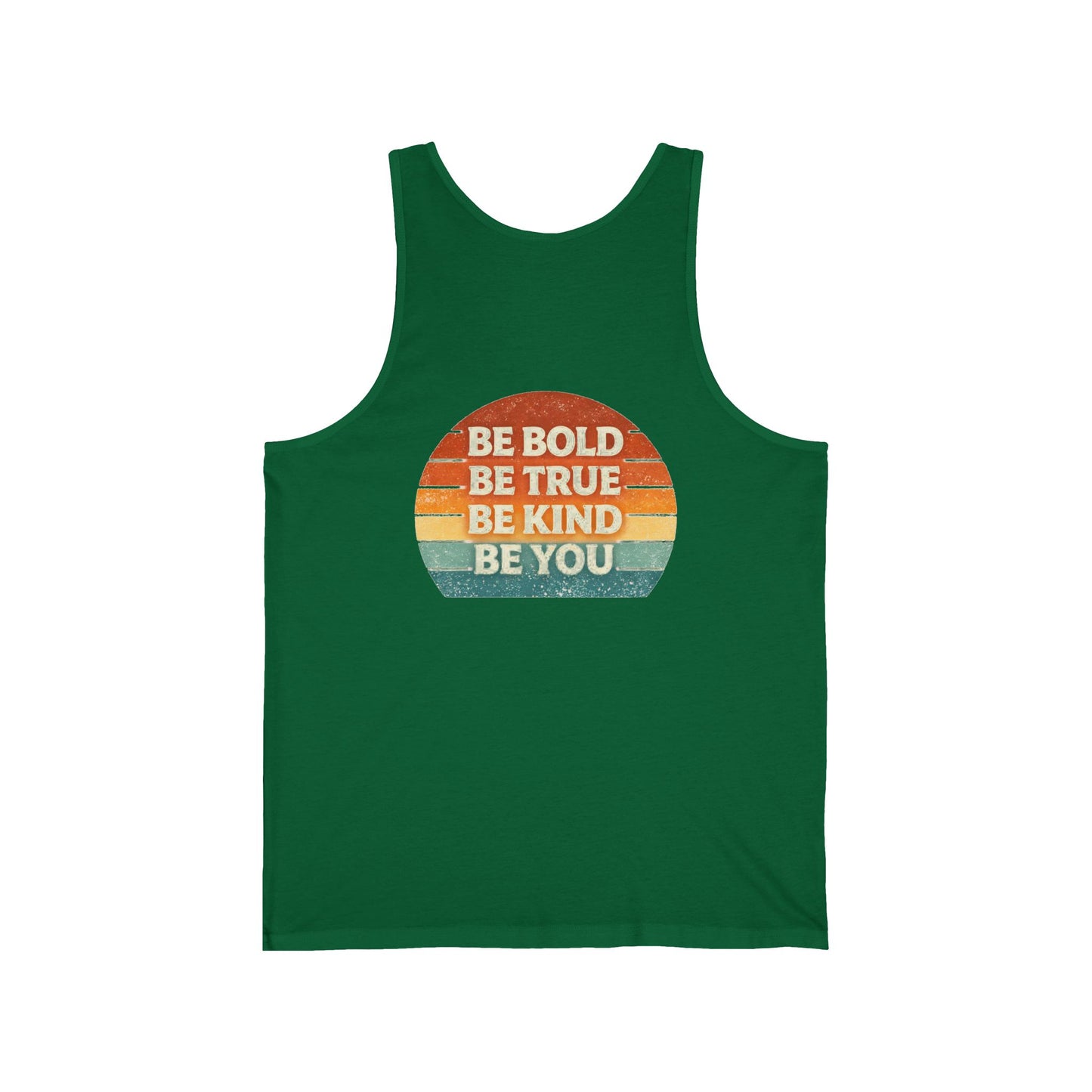 Retro 'Be Bold, Be True, Be Kind, Be You' Tank Top — Vintage Inspirational Graphic Tank