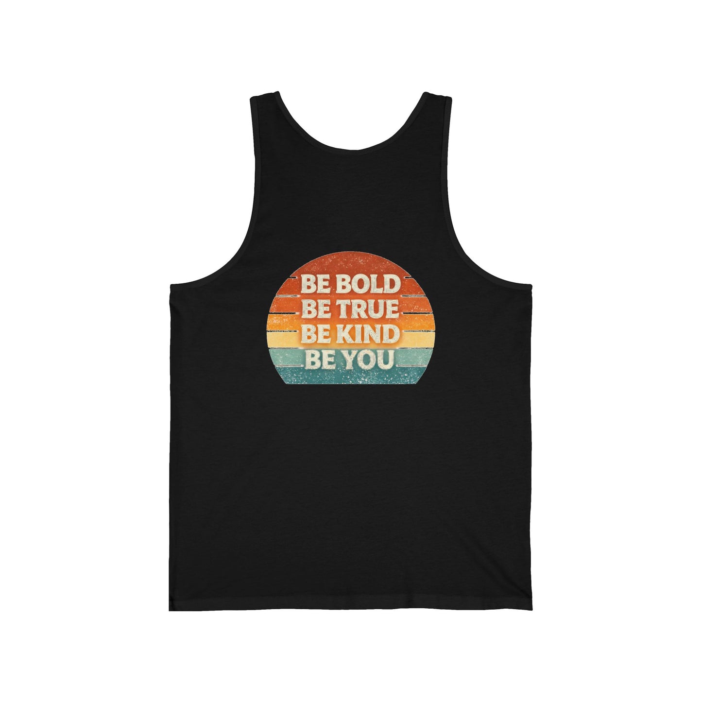 Retro 'Be Bold, Be True, Be Kind, Be You' Tank Top — Vintage Inspirational Graphic Tank