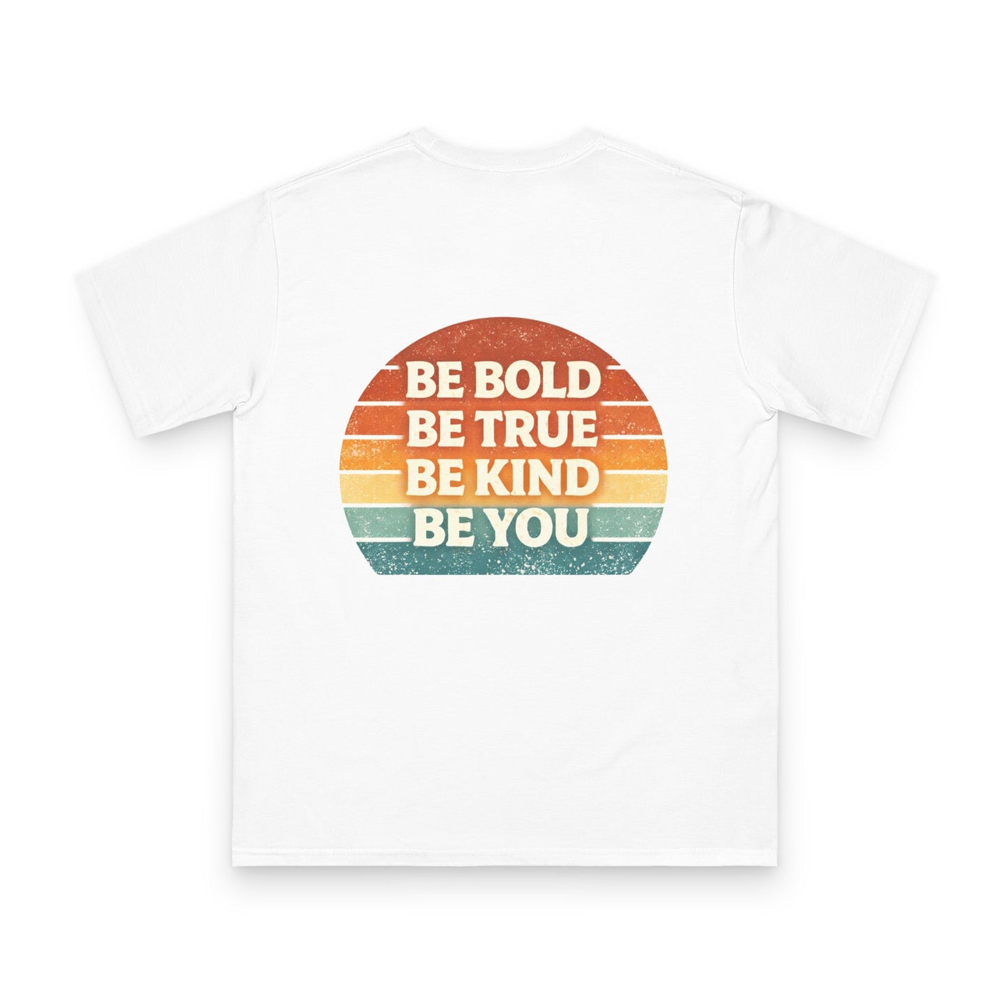 Organic T-Shirt — 'It’s Tittel Teatime Baby!' Retro Cowboy Graphic Tee (Back: Be Bold, Be True, Be Kind, Be You)