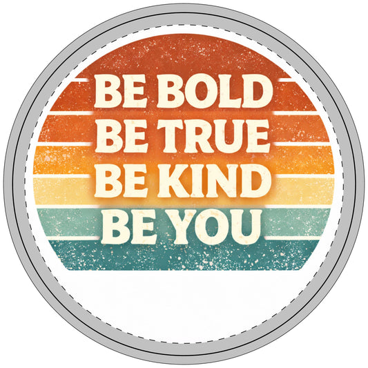 Retractable Leash — "Be Bold Be True Be Kind Be You" Retro Pet Leash