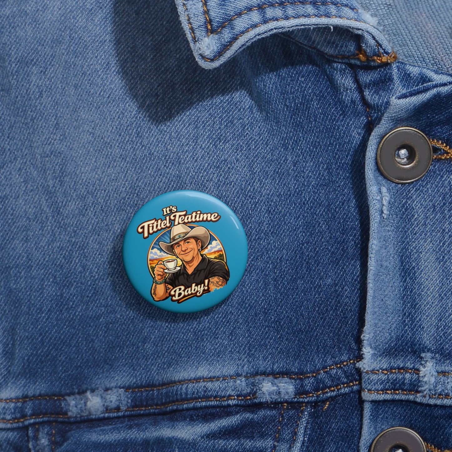Teatime Enamel Pin Button